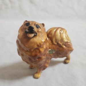 Vintage Mortens Studio Pomeranian Puppy Dog Figurine AS IS